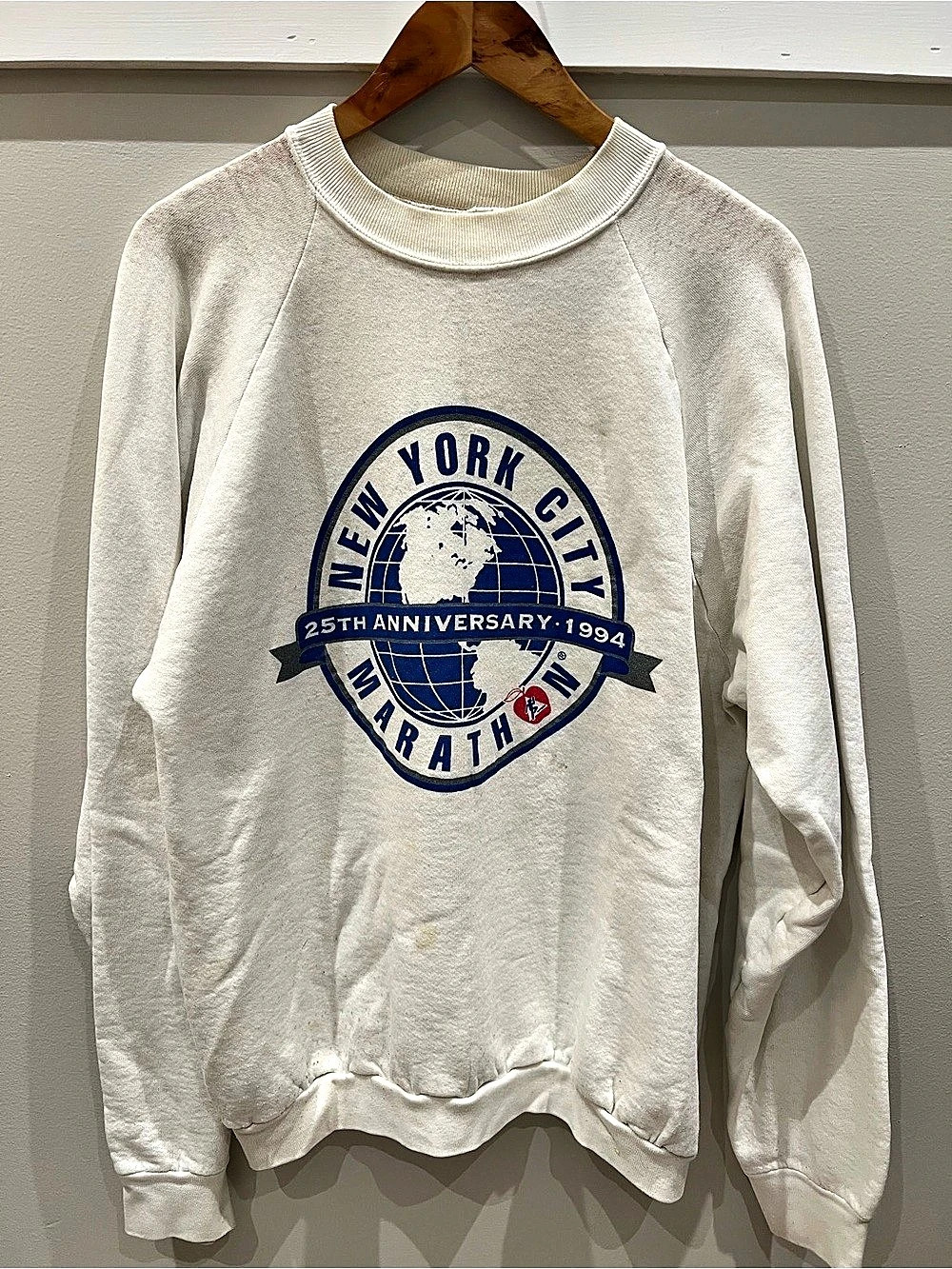 Fruit of the Loom New York City Marathon 25th Anniversary 1994 sweatshirt